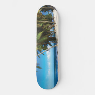 Skateboard Pilar de tiro de playa exótica