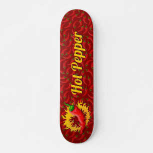 Skateboard Pimienta con cubierta de patinaje flamencor