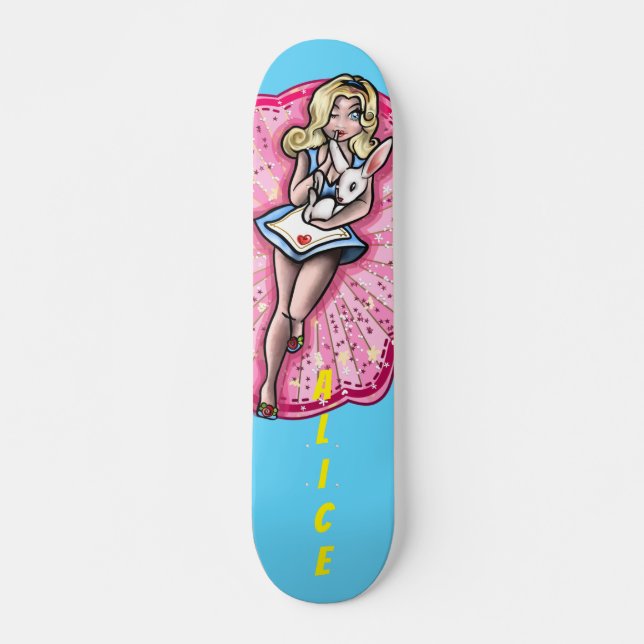Skateboard Pin-up Alice (Anverso )