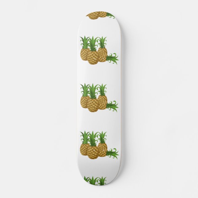 Skateboard Piña de Glitch Food (Anverso)