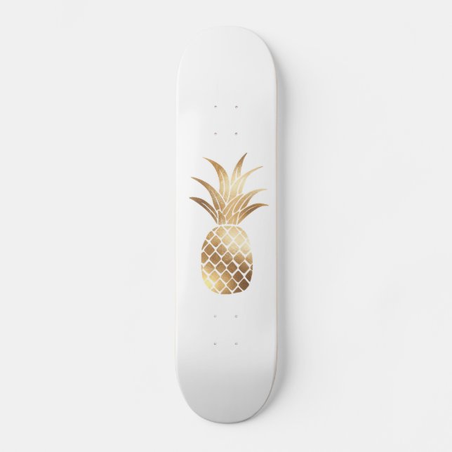 Skateboard Piña Faux Gold (Anverso)