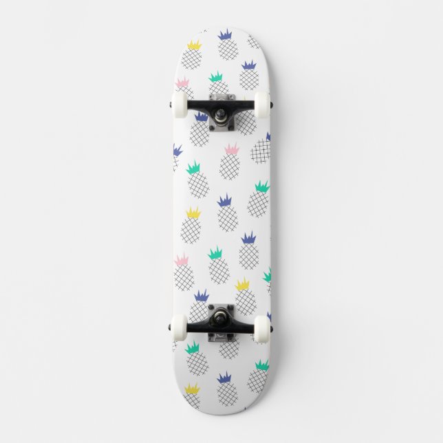 Skateboard Piñas abstractas (Anverso)