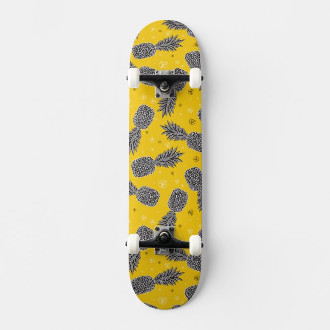Skateboard Piñas en el oro (Anverso)