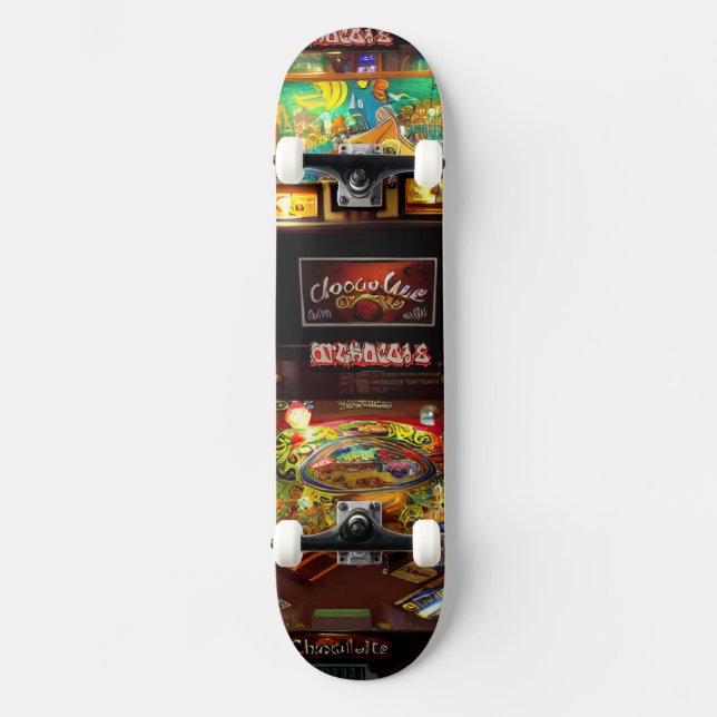 Skateboard Pinball "Chocolate Cafe Brun" (Anverso)