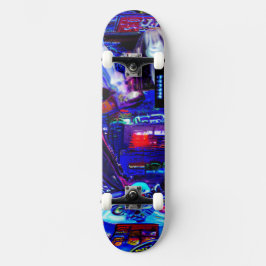 Skateboard Pinball "Neon Ghost Rider Anime"