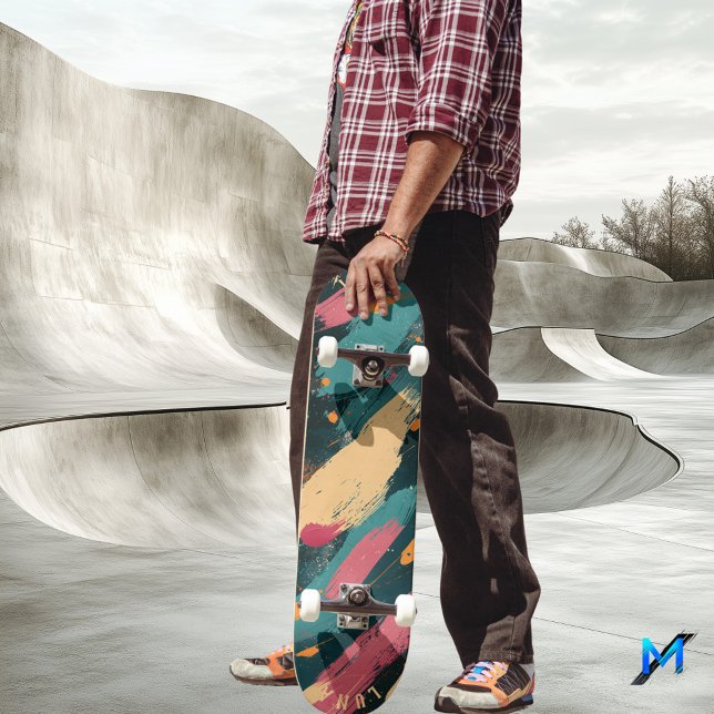 Skateboard Pincel negrita - Minimalista abstracto oscuro (Subido por el creador)