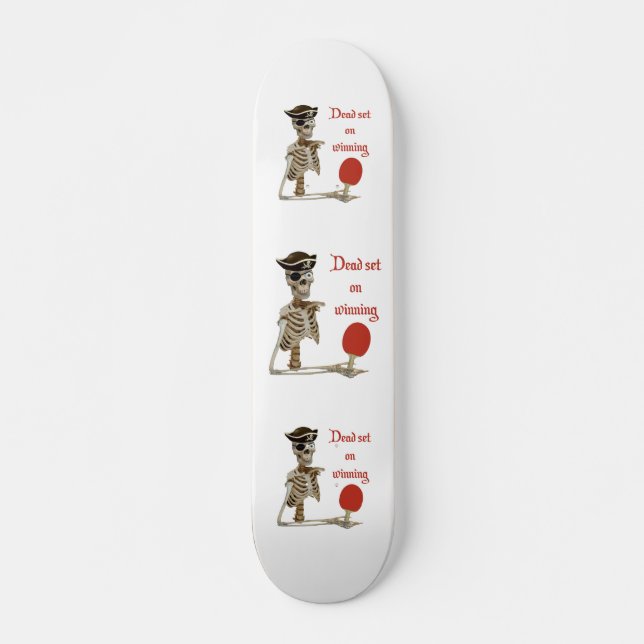 Skateboard Ping Pong pirata muerto (Anverso )