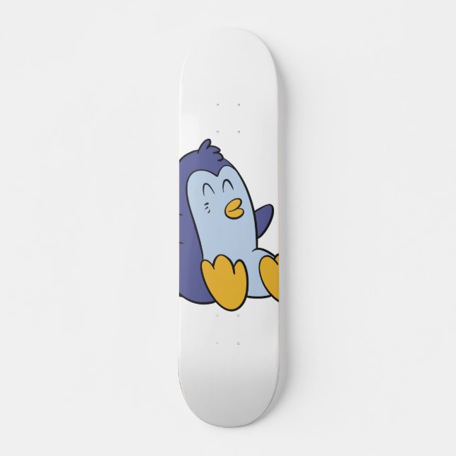 Skateboard Pingüino bebé feliz | elegir color de fondo (Anverso )
