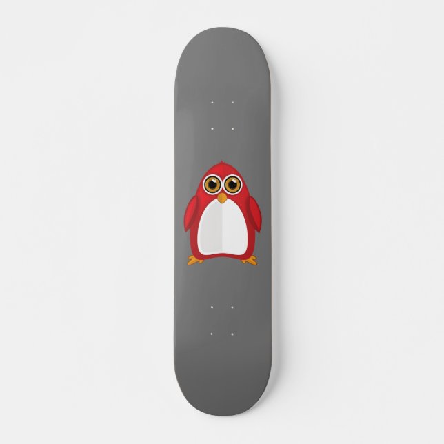 Skateboard Pingüino Rojo (Anverso )
