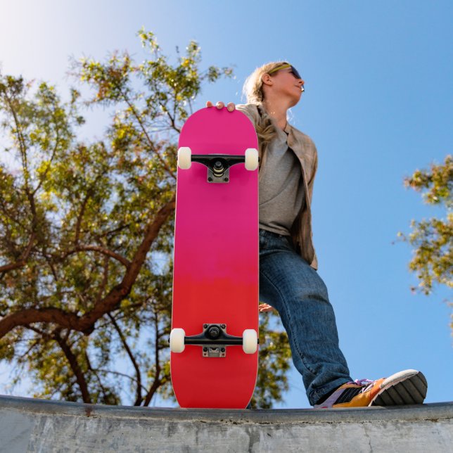 Skateboard Pink and Orange Gradient  (Exterior 1)