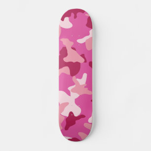 Skateboard Pink camo camouflage army pattern