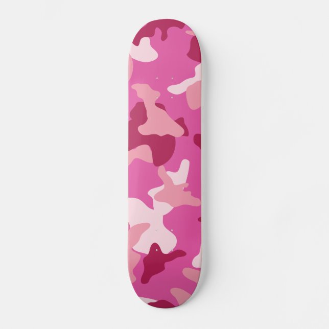 Skateboard Pink camo camouflage army pattern (Anverso)