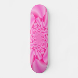 Skateboard Pink Leaf Petal