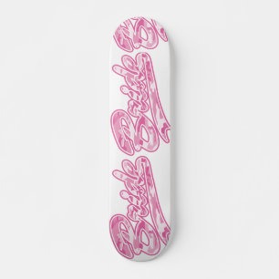 Skateboard Pink Military Bride Camouflage