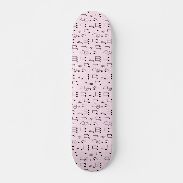 Skateboard Pink notado (Anverso )