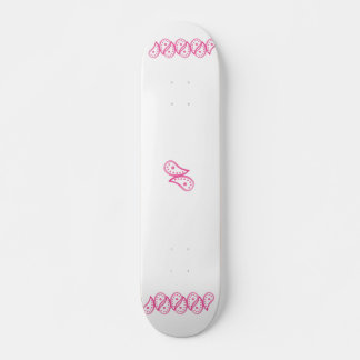 Skateboard Pink Paisley