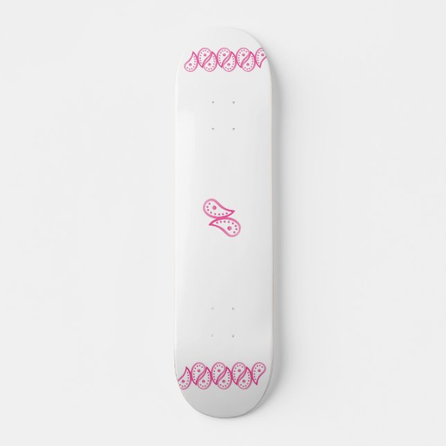 Skateboard Pink Paisley (Anverso )