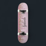 Skateboard Pinky Purpurina<br><div class="desc">Personaliza fácilmente esta cubierta de patinaje purpurina rosa personalizado. Un gran regalo para cualquier patinador chica. NO ES UN PURPURINA REAL</div>