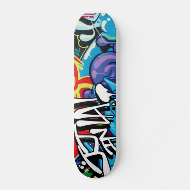 Skateboard pintada (Anverso)
