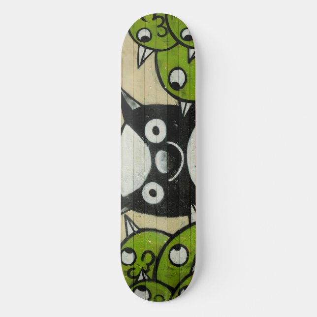 Skateboard Pintada #3 de la urbanidad (Anverso)