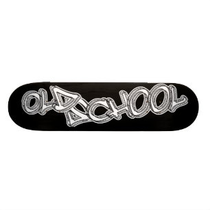 Skateboard Pintada de la escuela vieja