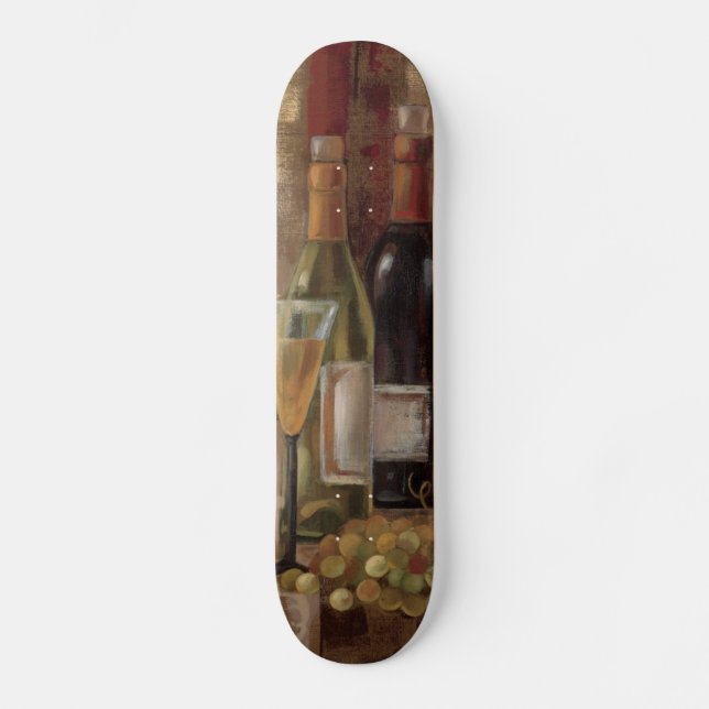 Skateboard Pintada y vino (Anverso)