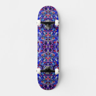 Skateboard Pintura abstracta azul linda