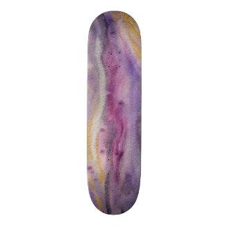 Skateboard Pintura abstracta de oro de Moonglow