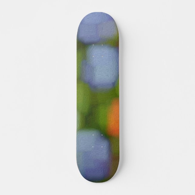 Skateboard Pintura abstracta multicolor (Anverso )