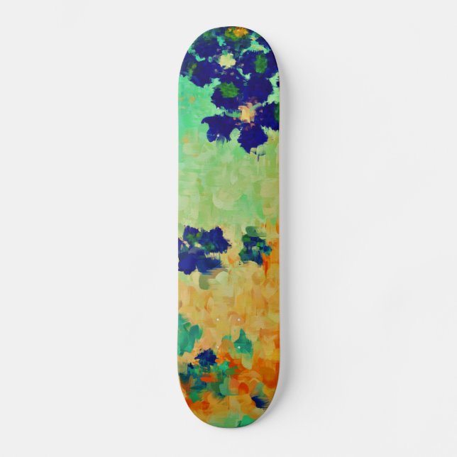 Skateboard Pintura abstracta | Resumen del artículo 8 (Anverso)