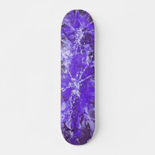Skateboard Pintura abstracta   splattergrunge violeta