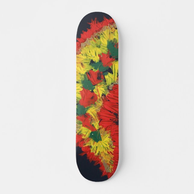 Skateboard Pintura acrílica  (Anverso )