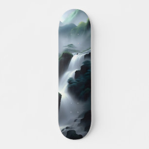 Skateboard Pintura China De Una Cascada