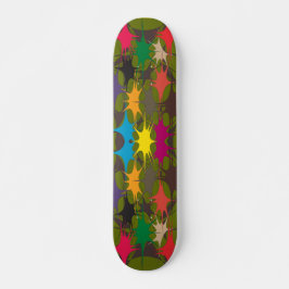 Skateboard Pintura con salpicaduras