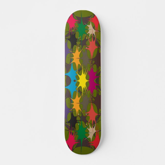 Skateboard Pintura con salpicaduras (Anverso )