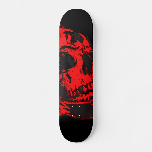 Skateboard Pintura crepitante del diablo rojo (Anverso)