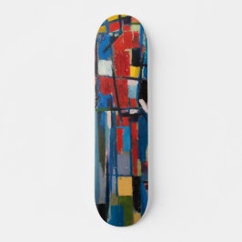 Skateboard Pintura de aceite a bordo
