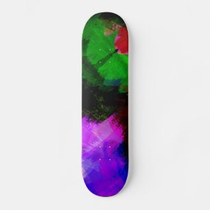 Skateboard Pintura de acuarela abstracta 2