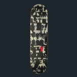 Skateboard Pintura de alfabeto de Norman Wyatt<br><div class="desc">Si te gusta tomar exámenes de visión,  ¡entonces esta pintura es para ti! La letra del alfabeto inglés se impone unos sobre otros,  casi oscureciéndolos en este cuadro de Norman Wyatt. La letra Y destaca gracias a su coloración rosa.</div>