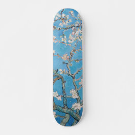Skateboard Pintura de arte de Almond Blossoms Blue Vincent va