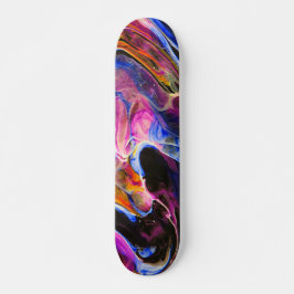 Skateboard Pintura de arte fluido