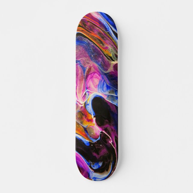 Skateboard Pintura de arte fluido