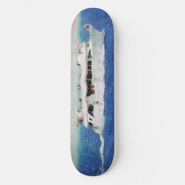 Skateboard Pintura de barco (Anverso)