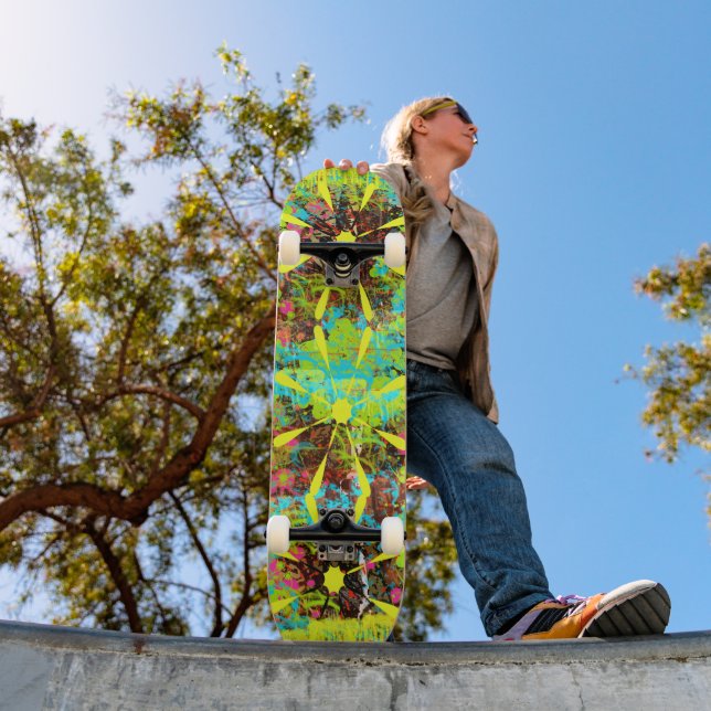 Skateboard Pintura de derrame (Exterior 1)