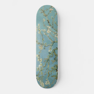 Skateboard Pintura de flores de almendra de Van Gogh