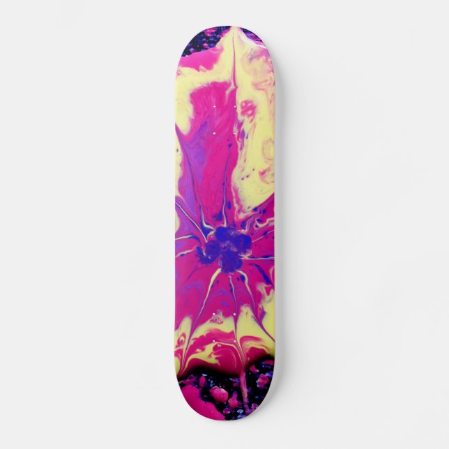 Skateboard Pintura de fluido (Anverso)