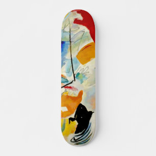 Skateboard Pintura de la batalla marítima de Kandinsky en 191