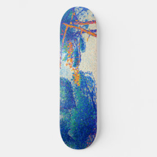 Skateboard Pintura de los pinares de época a lo largo de la c