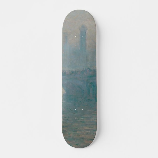 Skateboard Pintura de Monet Waterloo Bridge Gray Weather (Anverso )