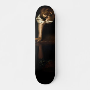 Skateboard Pintura de Narciso inspirada en Caravaggio